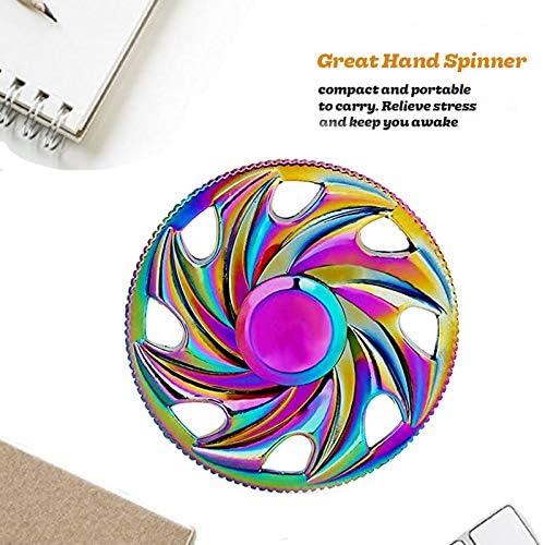 SCIONE Metal Fidget Spinner, Sensory Hand Fidget Toy 5 Pack-Anxiety Toys Stress Relief Reducer, Party Favors for Kid Adult, Gifts for Kids, Classroom Prizes, Party Favors Supplies