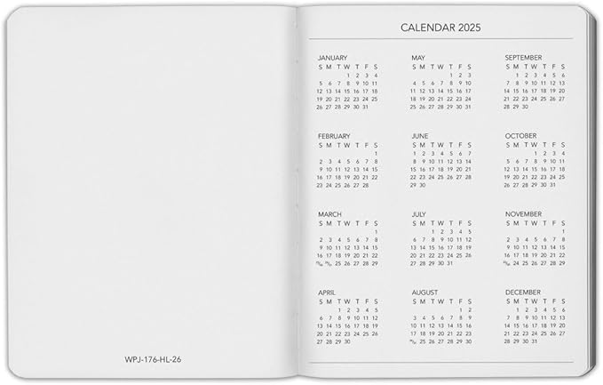 Harbor Weekly Journal Notebook Planner 2025-2026 - Lined, Durable Faux Leather, Softcover, 176 Quality Pages, For Men and Women, For Writing, Work & Travel, Key West Dark Purple - 9x7"