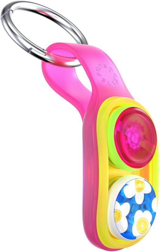 PopSockets PopPuck – Magnetic Fidget Toy for Adults & Kids, Trick Magnet, Sensory Toy for Stress Relief & Focus - Pink Lemonade