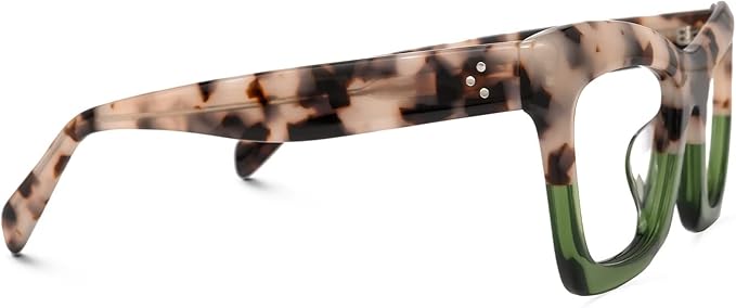 VOOGLAM Stylish Rectangle Blue Light Blocking Glasses for Women Anti Eyestrain Dry Eyes Eyewear Sienna