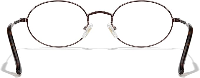 RB. Pilot Oval Reading Glasses for Women Men Blue Light Blocking Computer Thin Metal Full Rim Frame Readers