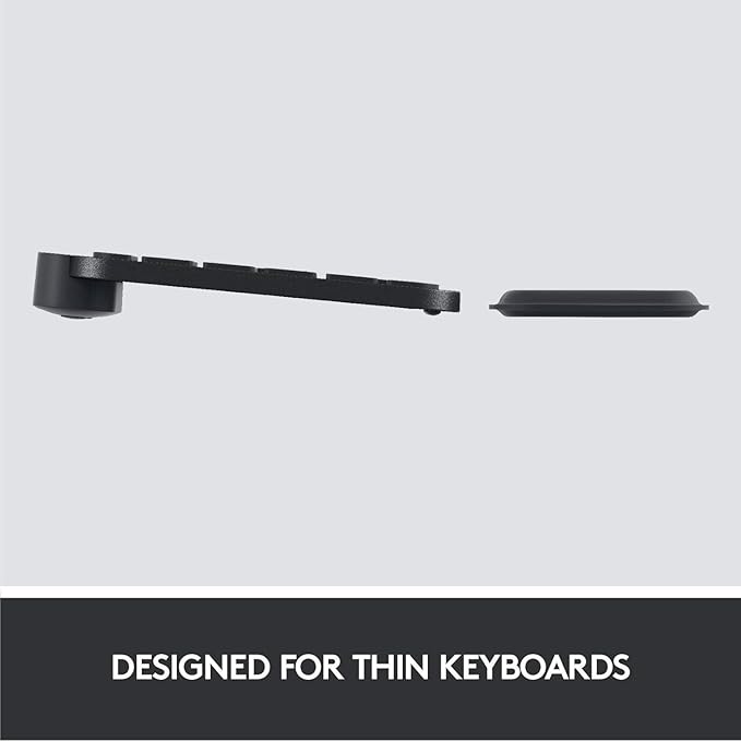 Logitech MX Master 3S Keys S Combo - Performance Wireless Keyboard and Mouse with Palm Rest, Customizable Illumination, Fast Scrolling, Bluetooth, USB C, for Windows, Linux, Chrome, Mac - Pale Grey