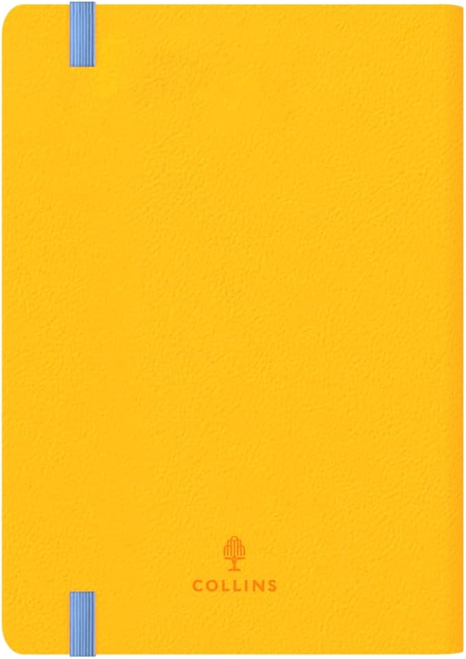 Collins 'Legacy' 14 Month Mid/Academic Year Planner, July 2025-August 2026 Week-to-View Diary, A6 Hard Cover, Yellow