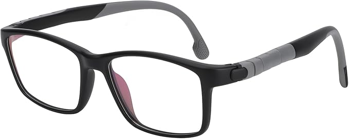 BiBiBear Blue Light Blocking Glasses Bendable Lens Legs for Kids Girls Boys Not Easy to Drop Reduces Eyestrain Lenses