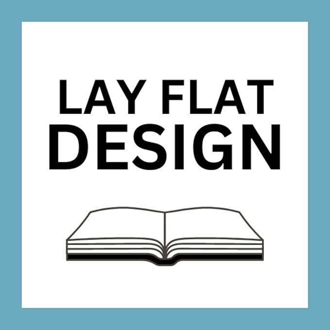 RICCO BELLO Hardcover Dot Grid Journal Notebook, Lay Flat Design, Pen Holder, 5.7 x 8.4 inches, Thick 160 gsm Paper, 80 sheets/160 pages (Black Moon Stars)