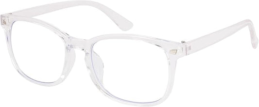 Blue Light Glasses for Woman Men | 99% Blue Light Blocking Glasses | Computer Glassess | Night Driving | Gaming | TV Phone Screen Reader Square Frame | Anti Eyestrain & UV Glare Protection