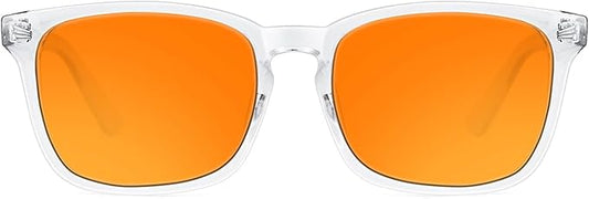 TIJN Blue Light Blocking Glasses Dual AR Coatings Amber Orange Lens for Computer Gaming