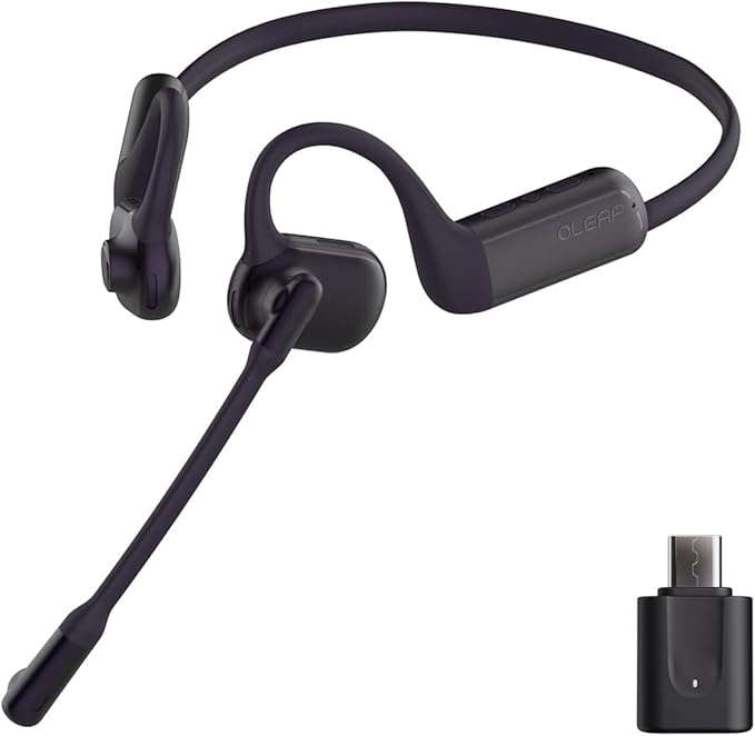 Pilot P200b Pro Wireless Headset with Mic for Work, 50dB Noise Cancelling Headphones with AI ENC, Bluetooth 5.3 USB-C Dongle - Wireless Computer Headset for Meetings and Calls
