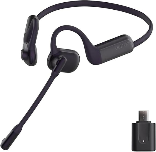 Pilot P200b Pro Wireless Headset with Mic for Work, 50dB Noise Cancelling Headphones with AI ENC, Bluetooth 5.3 USB-C Dongle - Wireless Computer Headset for Meetings and Calls