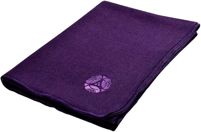 Hugger Mugger Deluxe Wool Blanket - Plum - Soft and Firm, Excellent Yoga Prop, Provides Extra Padding for Knees, Elbows, and Wrists, Durable and Washable