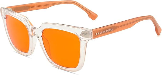 99.9% Blue Light Blocking Glasses for Men Women Anti-Fatigue Computer Gaming Glasses Stop Eyestrain Headaches