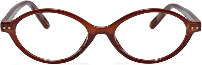 TIJN Olisa Blue Light Blocking Glasses for Women Men,Oval Glasses Frame Bluelight Glasses for Gaming/Computer/Screen