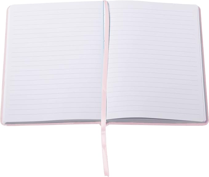 Dayna Lee Heart Lined Journal Notebook, Die Cut Hardcover, A5 Writing Journal, 256 Ruled Pages, Ribbon Bookmark, Lay Flat, Notebook for Work or School, “You are Enough” (Pink, 6x8 inches, Eccolo)