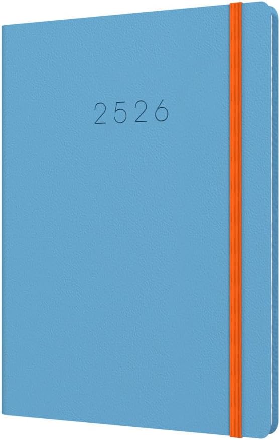 Collins 'Legacy' 14 Month Mid/Academic Year Planner, July 2025-August 2026 Week-to-View Diary, A5 Hard Cover, Blue