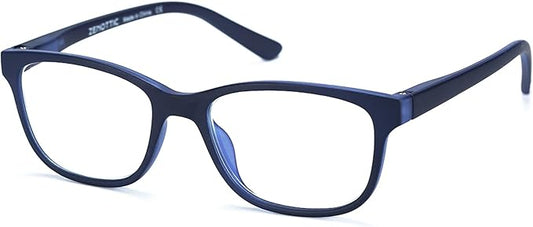 ZENOTTIC Kids Blue Light Blocking Glasses Anti Glare Lens Lightweight Frame Computer Eyeglasses for Boys and Girls