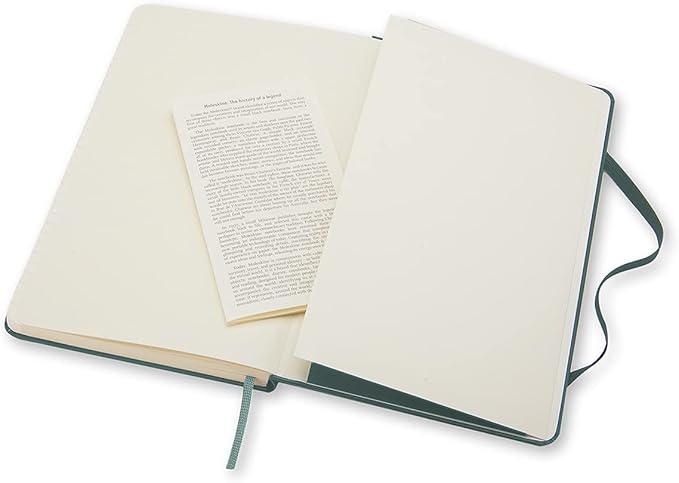 Moleskine Classic Notebook, Hard Cover, Large (5" x 8.25") Ruled/Lined, Forest Green, 240 Pages