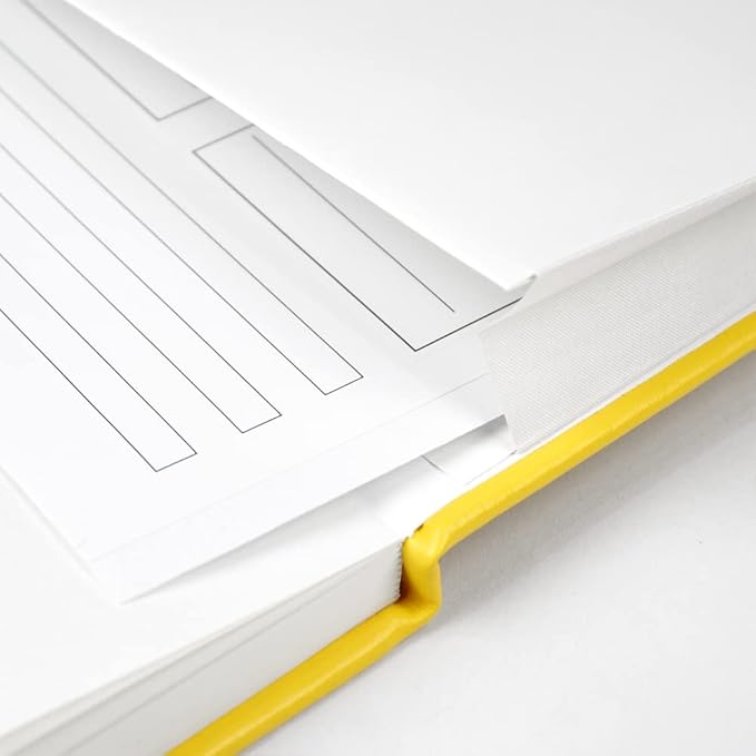 JOYEUX Blank Journal Notebook, A5, 160 Pages 100 Gsm Thick Sketch Books Hardcover Journal for Writing, 5.7 inches x 8 inches Notebooks for Work (Yellow)