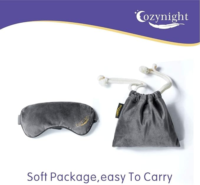 Cozynight Weighted Lavender Eye Mask for Sleeping, Yoga, Dry Eyes, Headache, Migraine Relief - Great Relaxation Gifts for Mom, Dad, Women, Men - Aromatherapy Lavender Eye Pillow Gift