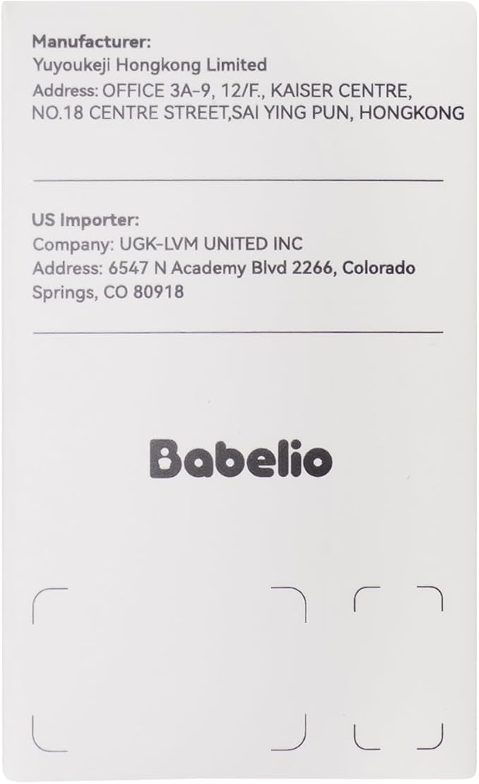 Babelio White Noise Sound Machine, Night Light, Mini and Portable, 15 Non-looping Sounds, Timer, Memory Function, for Adults Baby, Travel