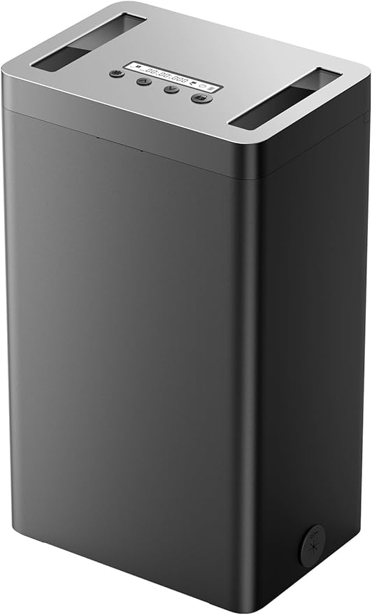 Vaydeer Metal Timed Lock Box, Phone Lockbox with Timer, iPad Safe Container, Self-Control Locker with USB-C Charge,Electronic Device Time Release Jail for Cellphone/Tablet/Medicine/Snack/Alcohol-Large