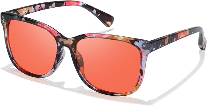 SODQW Gaming Blue Light Blocking Glasses for Men Women Reduce Eyestrain Orange Aviator Eyeglasses for Computer TV