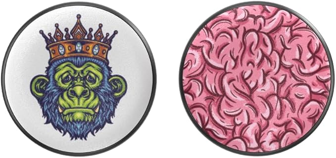 PopSockets PopPuck – Magnetic Fidget Toy for Adults & Kids, Trick Magnet, Sensory Toy for Stress Relief & Focus - GITD Monster Mash