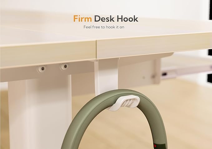 Claiks Standing Desk with Keyboard Tray, Electric Standing Desk Adjustable Height, 55x24 Inches Sit Stand up Desks with Splice Board, Raising Desks for Home Office, Natural