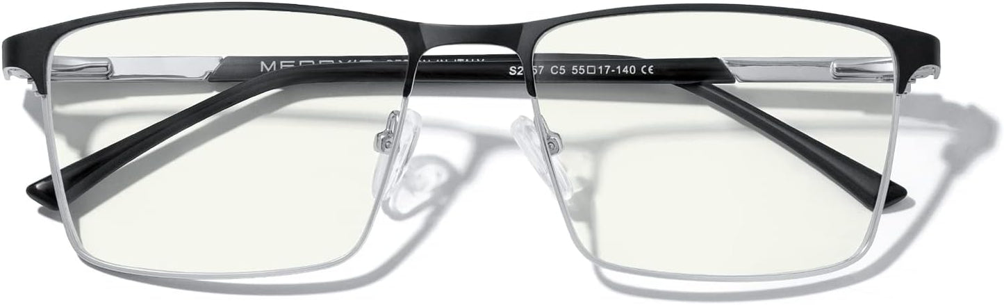 MERRY'S Men's Blue Light Blocking Glasses - Vintage Computer Reading Glasses for Men