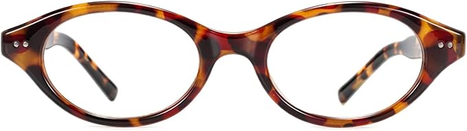 TIJN Olisa Blue Light Blocking Glasses for Women Men,Oval Glasses Frame Bluelight Glasses for Gaming/Computer/Screen