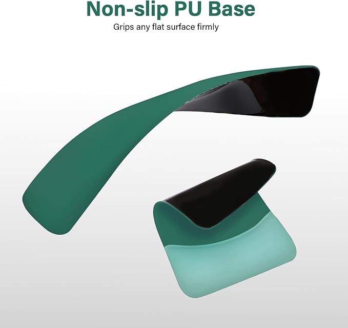 MOSISO Wrist Rest Support for Mouse Pad&Keyboard Set, Rectangular Ergonomic Mousepad Non-Slip Base Home/Office Pain Relief&Easy Typing Pad with Neoprene Cloth&Raised Curved Memory Foam, Peacock Green