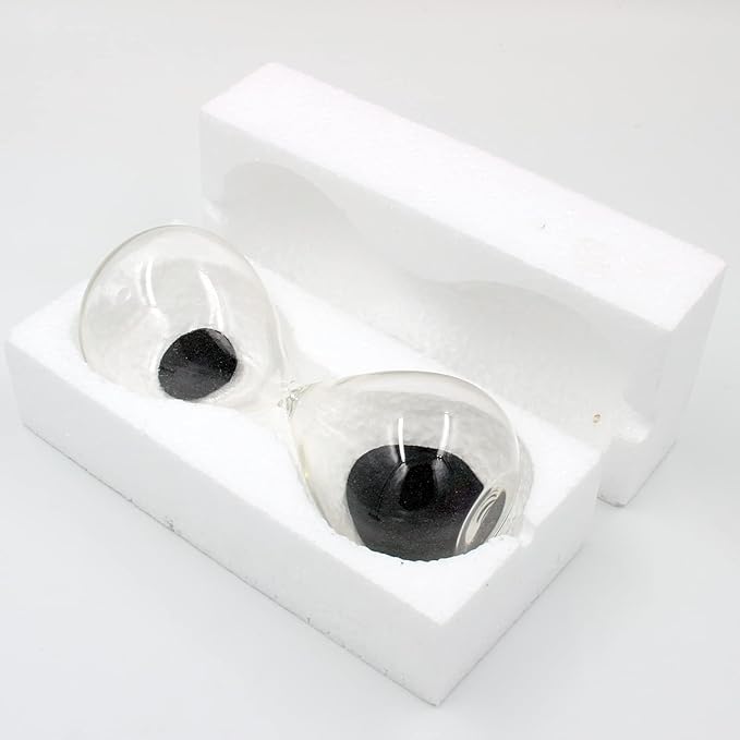 Magnetic Hourglass Decorative Sand Timer with a Iron Base for Desk Decoration Black