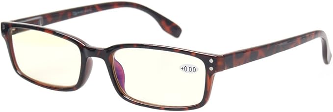 Kerecsen Computer Glasses 2 Pair UV Protection, Anti Blue Rays, Anti Glare and Scratch Resistant Computer Reading Glasses (Demi, 1.25, multiplier_x)