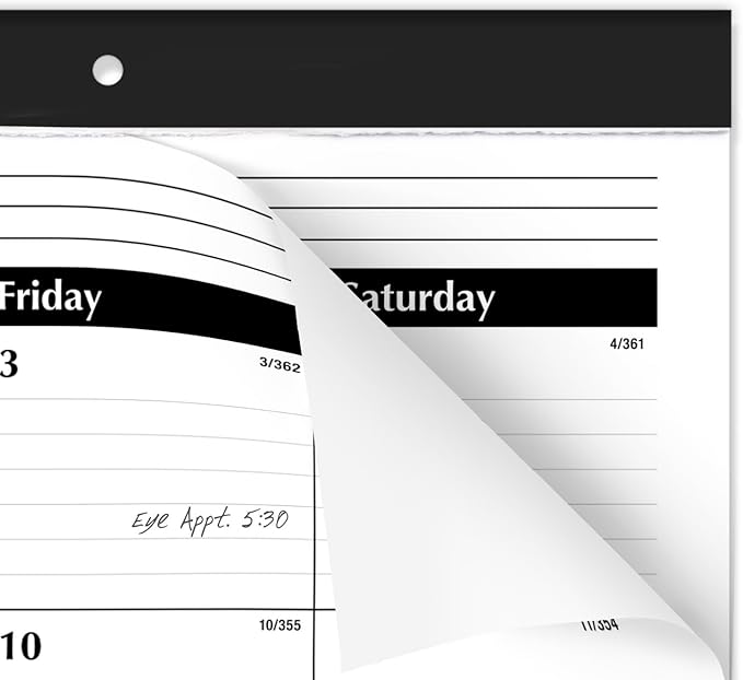 AT-A-GLANCE 2025 Desk Calendar, 3 Pack, Desk Pad, 21-3/4" x 17", Large, Ruled Blocks, Monthly (SK250025)