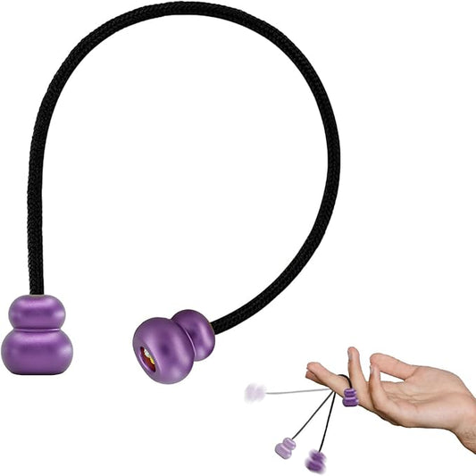 Fidget Beads, Metal Fidget Toy EDC Anxiety Relief Toy for Men Women Teens Skill Players Stress Relief Toys(B-Purple)