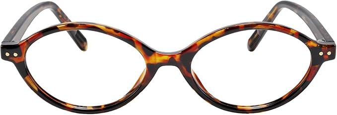 TIJN Olisa Blue Light Blocking Glasses for Women Men,Oval Glasses Frame Bluelight Glasses for Gaming/Computer/Screen