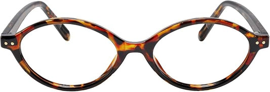 TIJN Olisa Blue Light Blocking Glasses for Women Men,Oval Glasses Frame Bluelight Glasses for Gaming/Computer/Screen