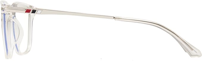 Cyxus Blue Light Blocking Glasses Photochromic Men Square Computer Gaming UV400 Protection 8208iT34