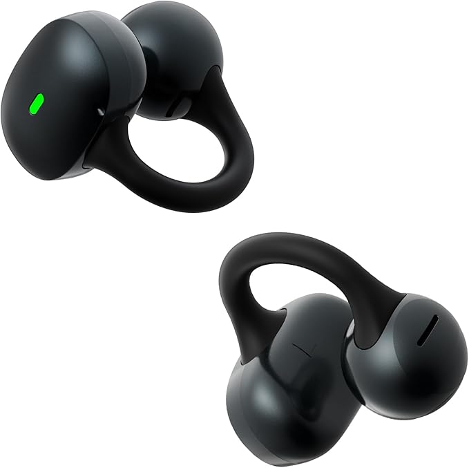 Open Ear Earbuds, Clip-On Earbuds Wireless Bluetooth, Ear Clip Bluetooth Headphones, Lightweight Comfort, Ergonomic Secure Fit for Small Ears, Ultra Open Audio, Waterproof, 40H Playtime