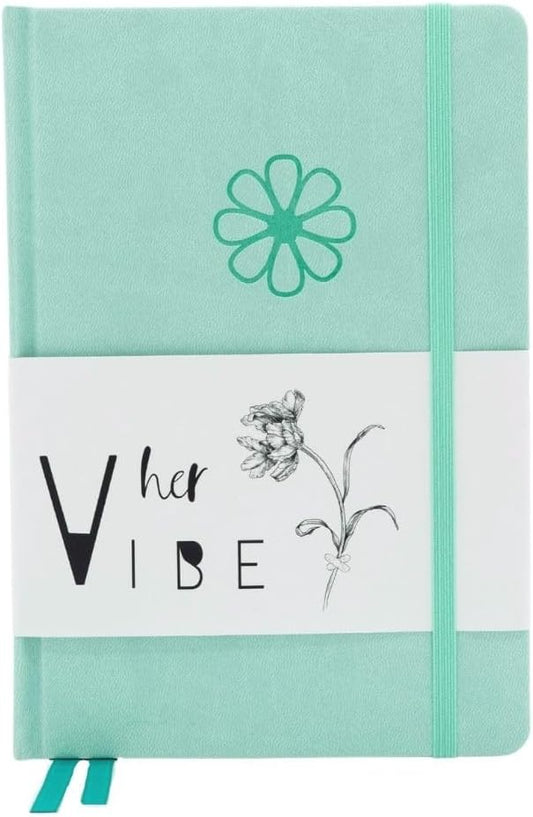 Her Vibe Journal | 13-Week Guided Mindfulness Journal for Women | Fresh Daily Prompts, Activities & Inspiration | Elegant Design & Illustrations | Nurture Self-Love & Wellness | A5 | Gift Box Included
