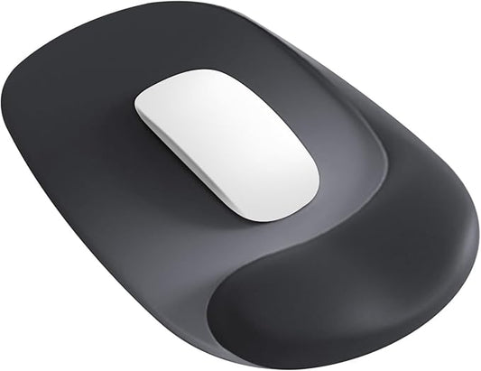 Wrist Rest Support for Mouse Pad and Keyboard Set, Ergonomic Gel Wrist Support - Fabric with Non-Slip, Soft & Comfortable, Relieve Office or Gaming Wrist Pain (Black)