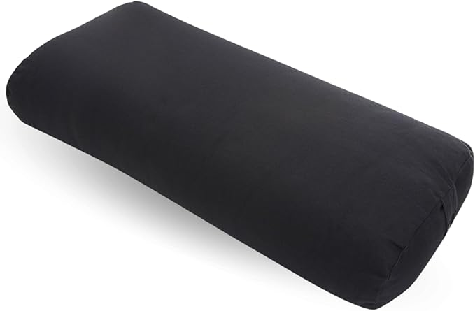 Everyday Yoga Premium Bolster, Meditation Pillow, Super Soft & Lightweight with Carry Handle - Firm Support for Restorative Yoga, Multi-color