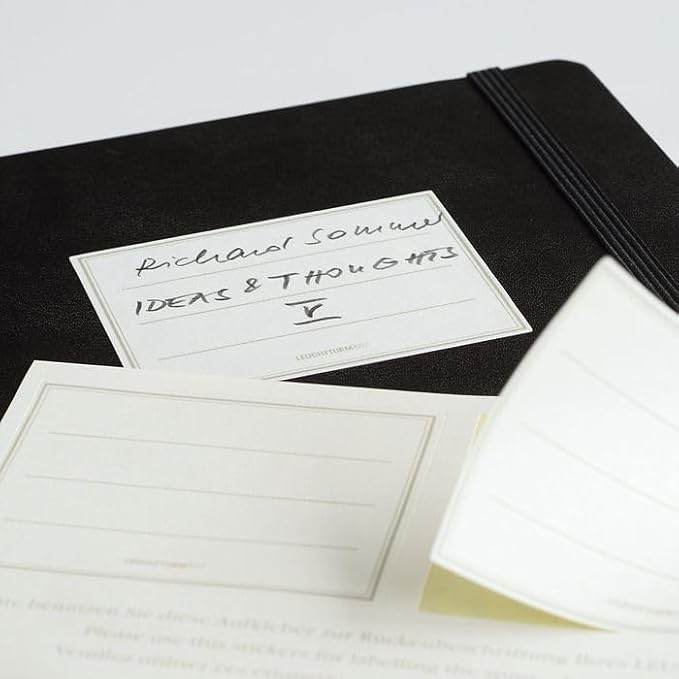 LEUCHTTURM1917 - Notebook Hardcover Paperback B6+ - 219 Numbered Pages for Writing and Journaling (Ink, Plain)