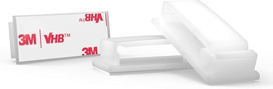Cable Clips with Strong Self-Adhesive, XIAOXI Multipurpose Wire Clamps for Cable Management and Cable Runs, TV PC Wire Holder Sticky Tidy - White (20pcs)
