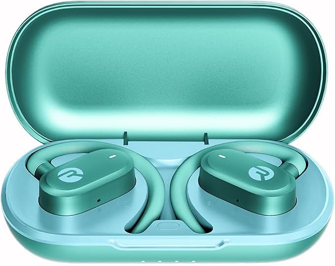 Raycon Fitness Open Earbuds – True Wireless Open Ear Bluetooth Headphones, Hook Design, IPX5 Water Resistant, 40 Hours of Battery Life (Mint)