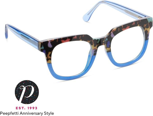 Peepers by PeeperSpecs Women's Oprah's Favorite Things Showbiz Square Blue Light Blocking Reading Glasses