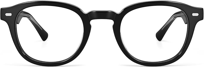 Dollger Blue Light Blocking Glasses For Woman Men Thick Frame Round Non-Prescription, pertain Computer Gaming，TV，Work