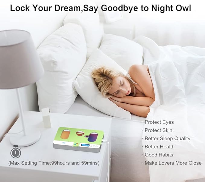 ySky Portable Phone Timer Lock Box for iPhone and Android Phones, Self-Control Timer Phone Locker to Help Kids,Students, Adults Focus Back,Prevent Excessive Games, Mobile Phone Addiction(Green)