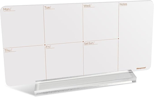 Desktop Whiteboard 12" x 6" Desktop Weekly Planner Whiteboard-Dry Erase Board-Portable Dry Erase Calendar to Do List White Board
