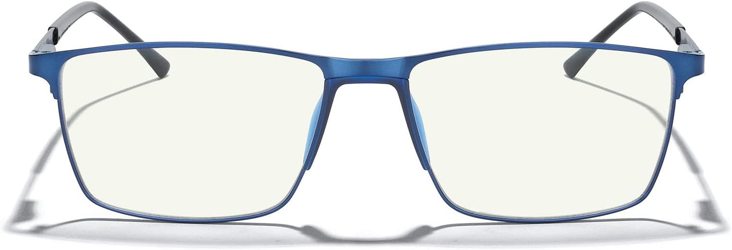 MERRY'S Fashion Blue Light Blocking Glasses - Reading Glasses Metal Frame Spring Hinge Readers for Men Eyeglasses