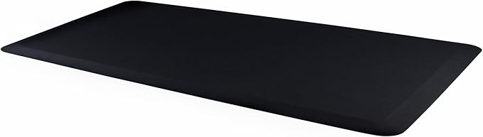 Ultralux Anti-Fatigue Long Floor Runner Comfort Mat, Thick Non-Slip Cushioned Kitchen Standing Mat 3/4” Thick 24" x 71" Premium Durable Ergonomic Multi-Use Standing Support Pad, Home, Office Rug Black